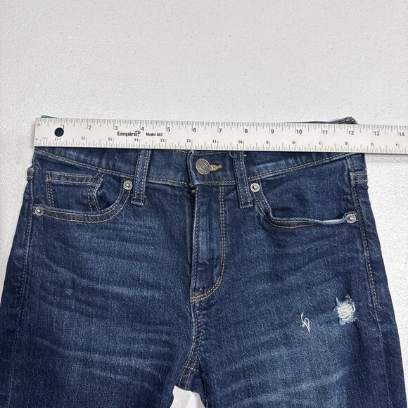 Old Navy Kids 360 Stretch Slim Jeans Boys Size 10 Distressed Blue Denim - Picture 8 of 13